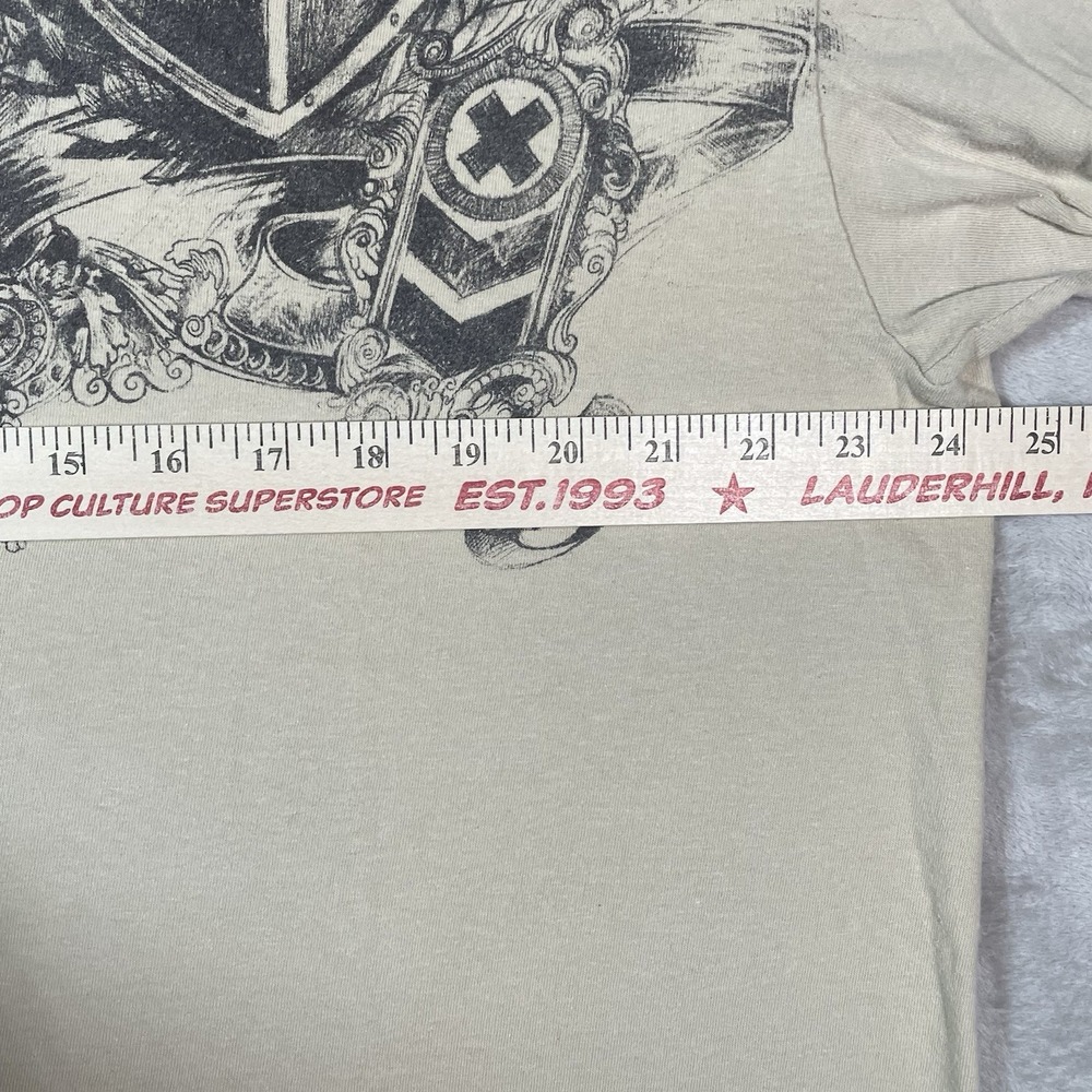 VTG Quicksilver T Shirt Mens XL‎ Surf Skate Graphic Y2k Tan Wings Logo Grunge - Picture 8 of 9